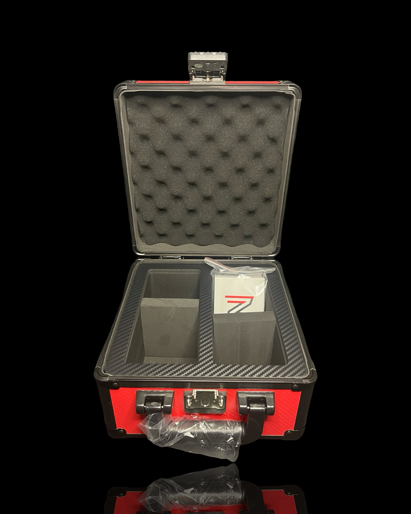 Zion Slab Case 2 Row - Red Carbon